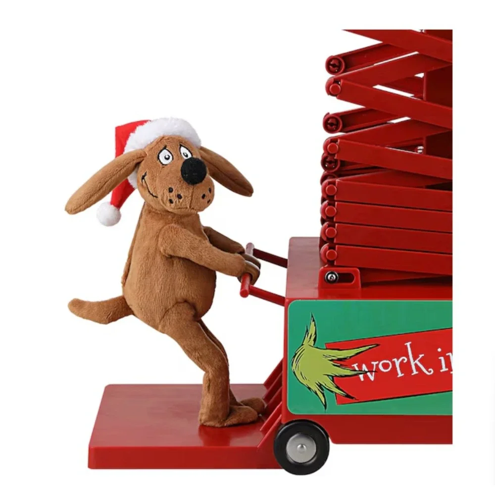 Mr.‎ Christmas Grinch w/ Max Scissor Lift 50 inch Animated Musical Holiday Decor